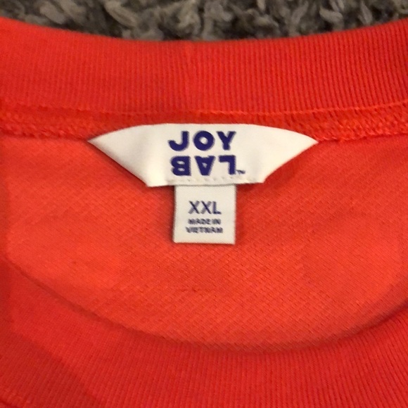 JOY lab orange sweatshirt. Cold elbow!  Polka dot - Picture 2 of 3